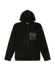 Hooded flannel shirt