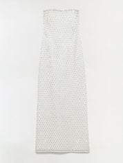 Vanessa embellished bustier midi dress