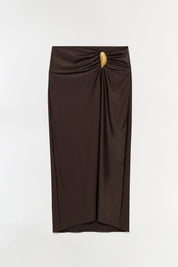 Eiana shell midi skirt