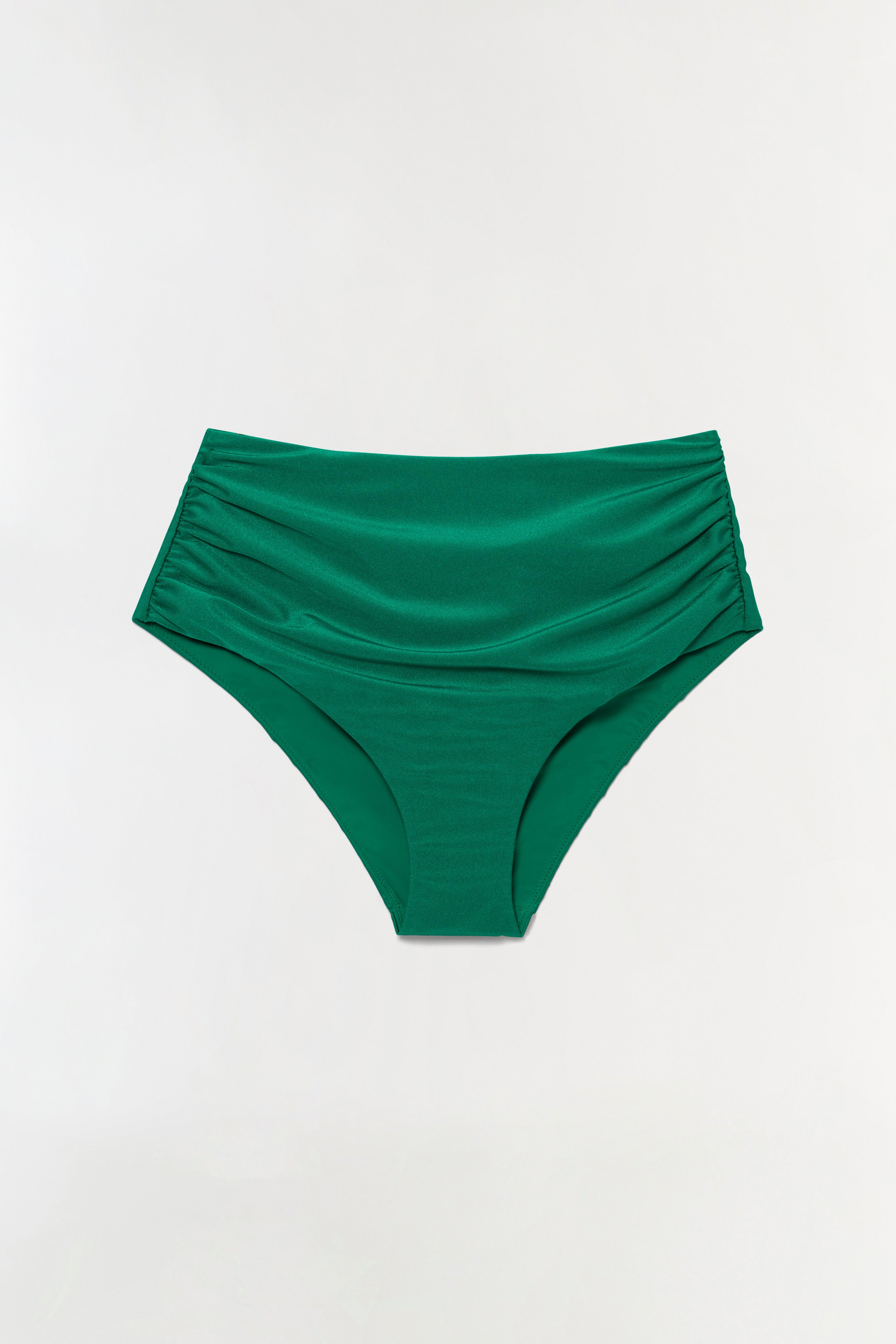 Teya high waisted ruched bikini bottom