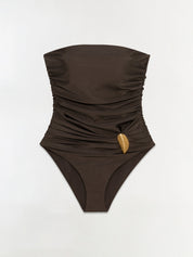 Lorena shell strapless one piece