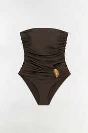 Lorena shell strapless one piece