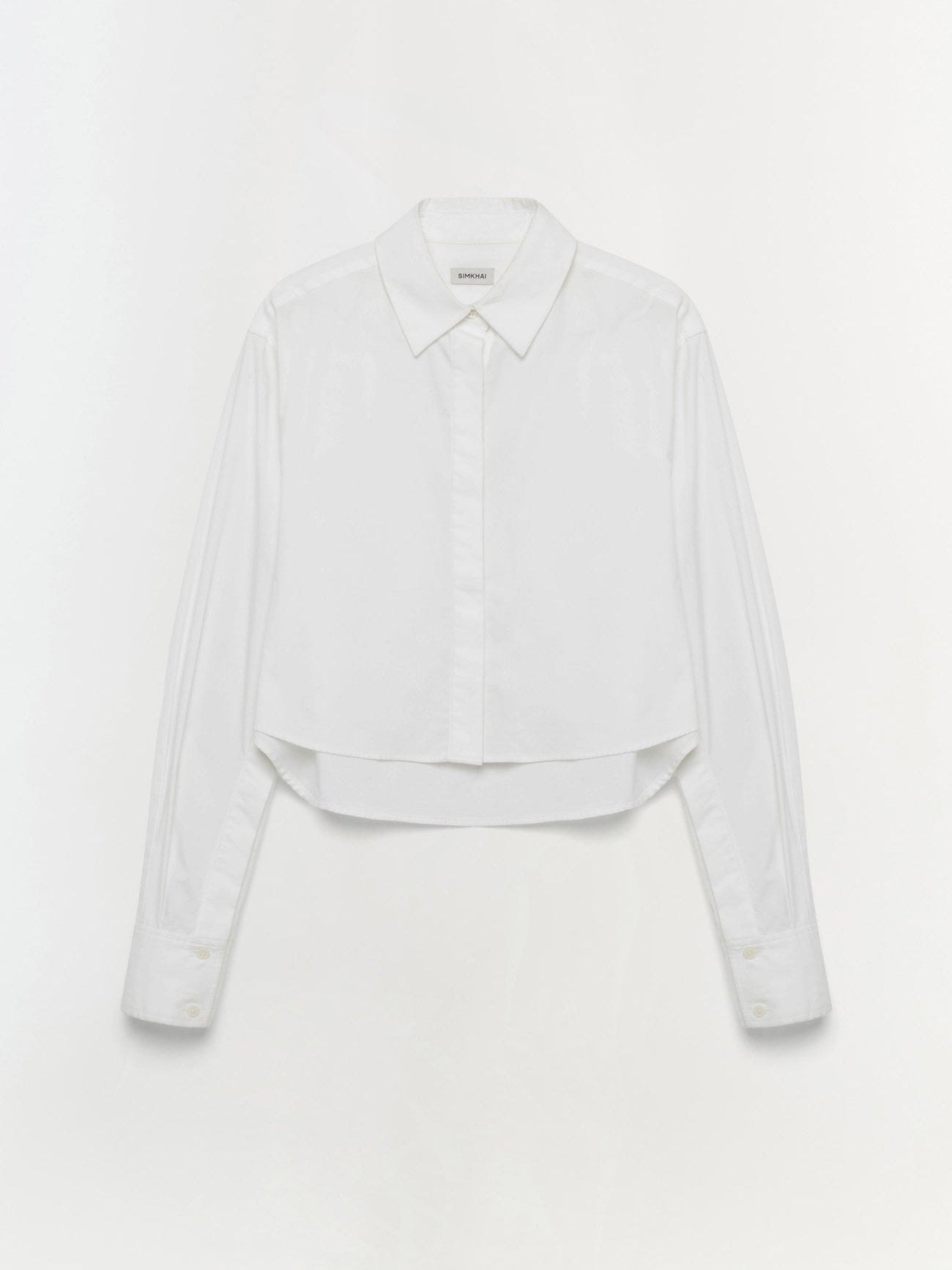 Renata cropped button down shirt