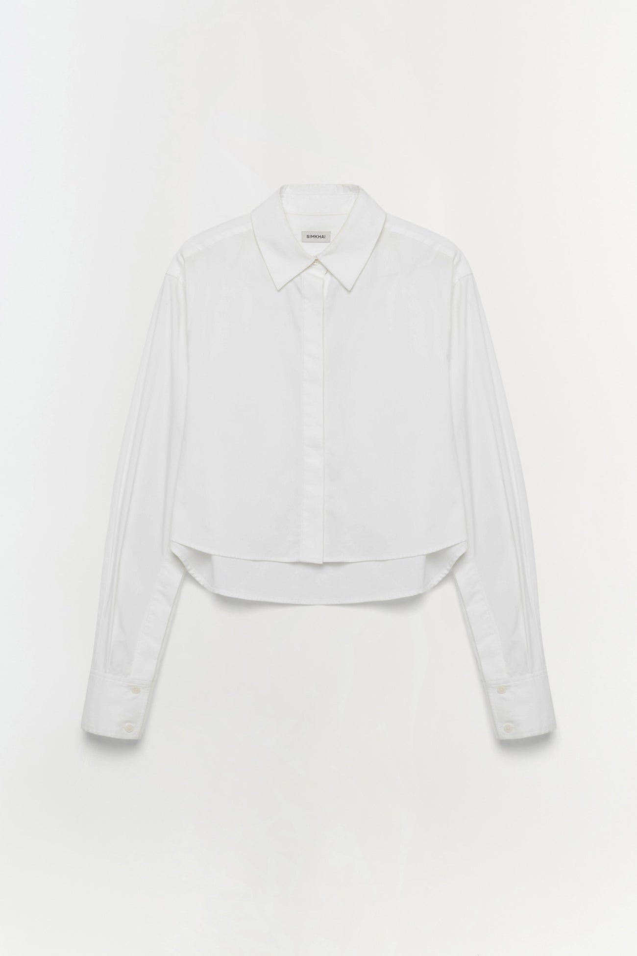 RENATA CROPPED BUTTON DOWN SHIRT