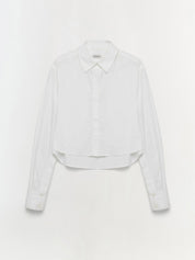 Renata cropped button down shirt