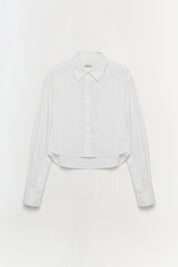 RENATA CROPPED BUTTON DOWN SHIRT