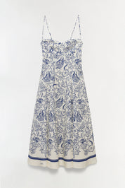 Analise bustier midi dress