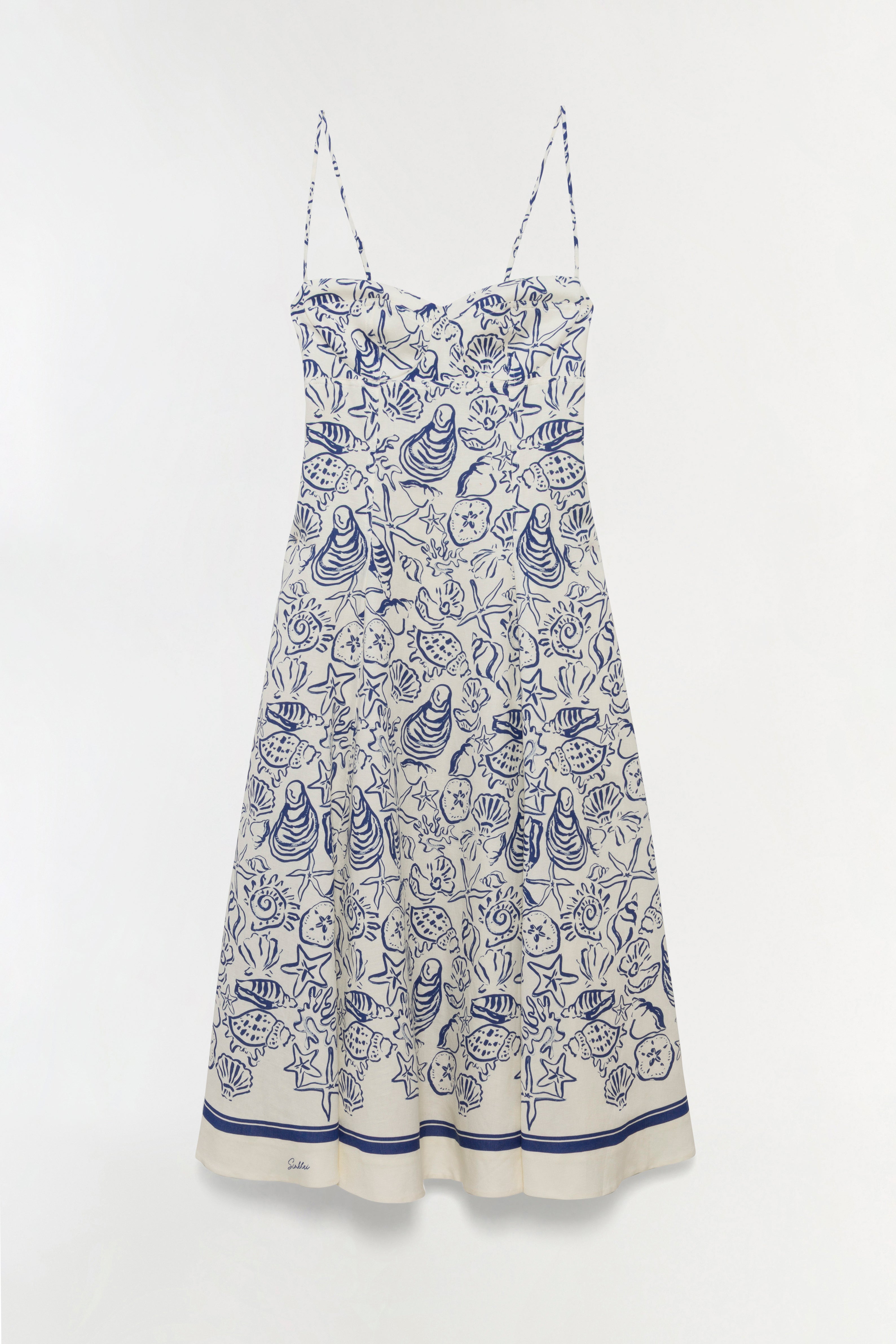 Analise bustier midi dress