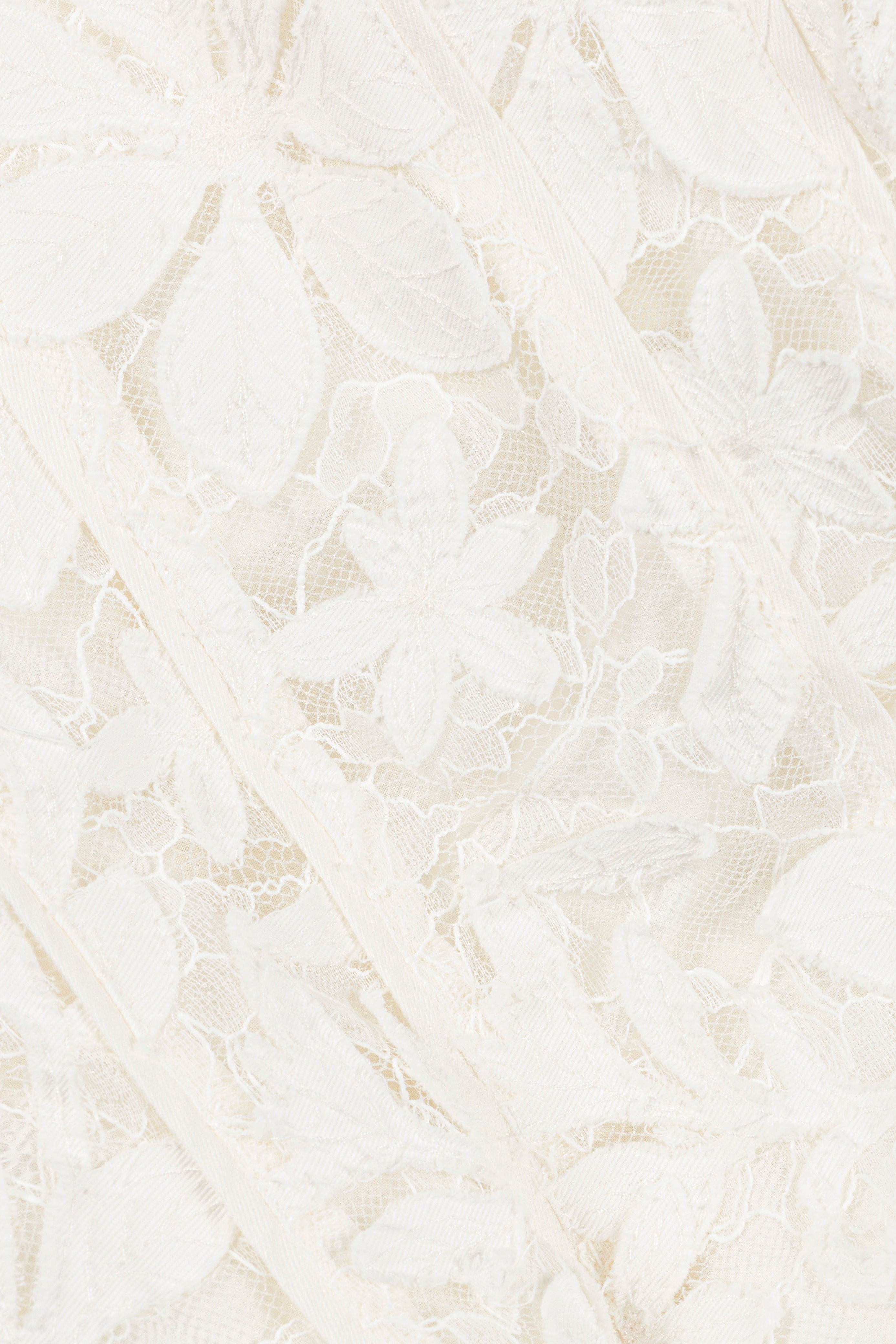 Imogen cotton lace bustier midi dress