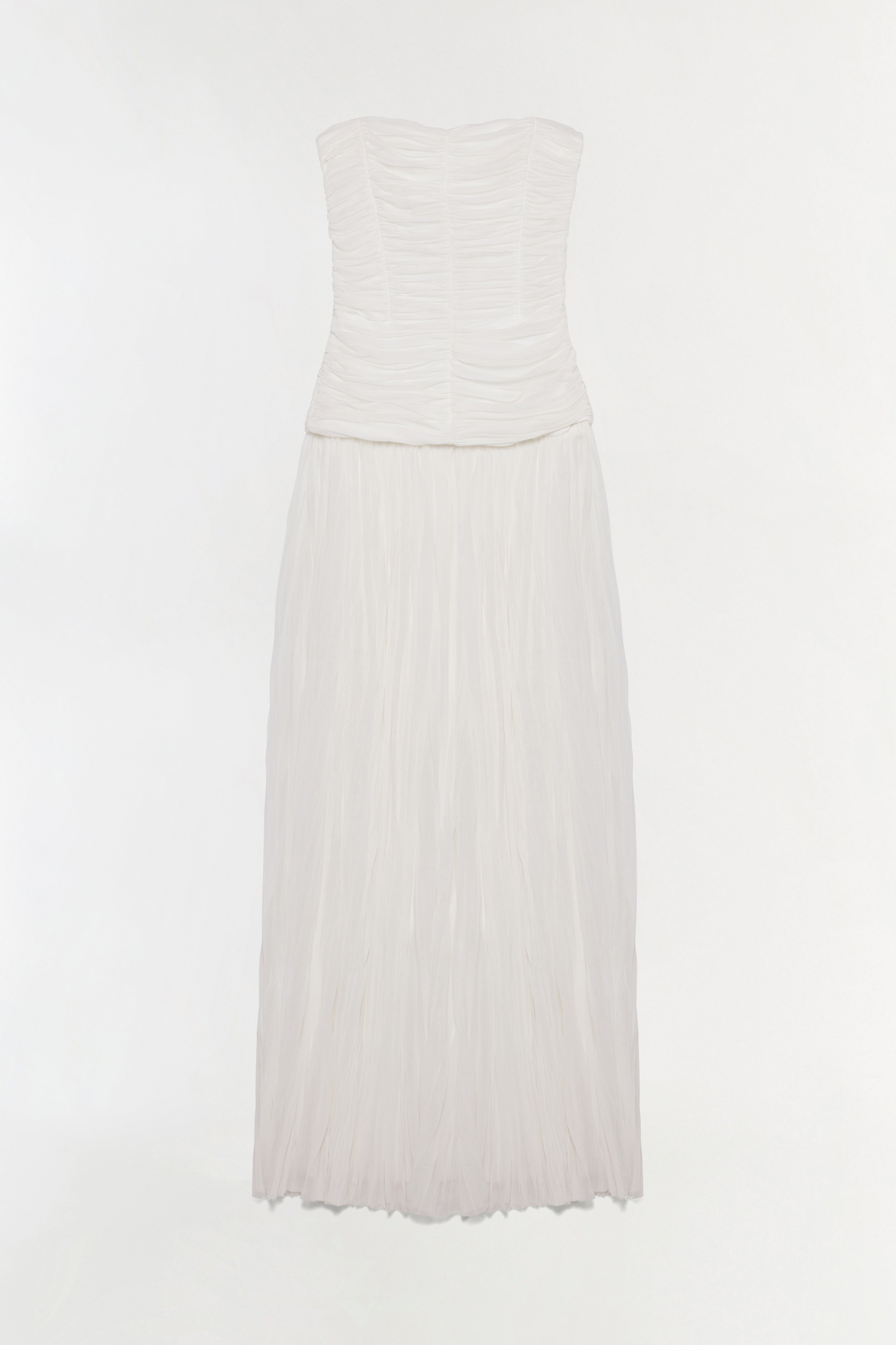Danielle crinkle jersey bustier gown
