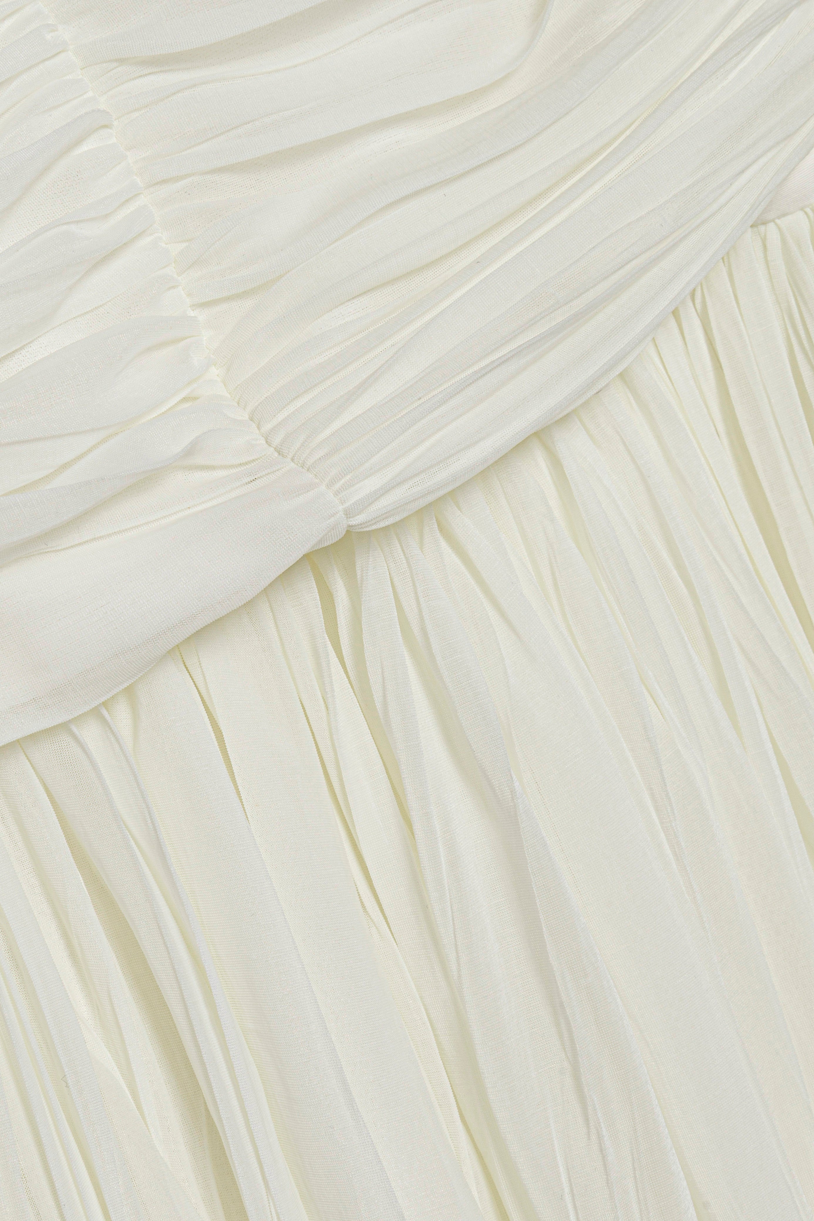 Danielle crinkle jersey bustier gown