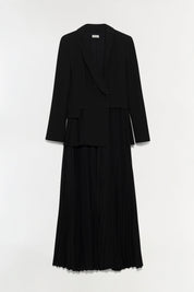 Alexandra Pleated Blazer Midi Dress
