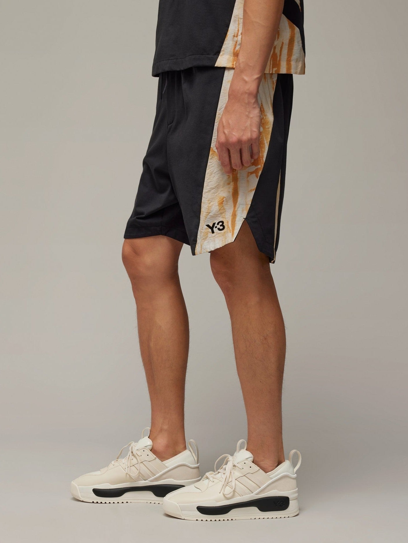 Y-3 rust dye shorts