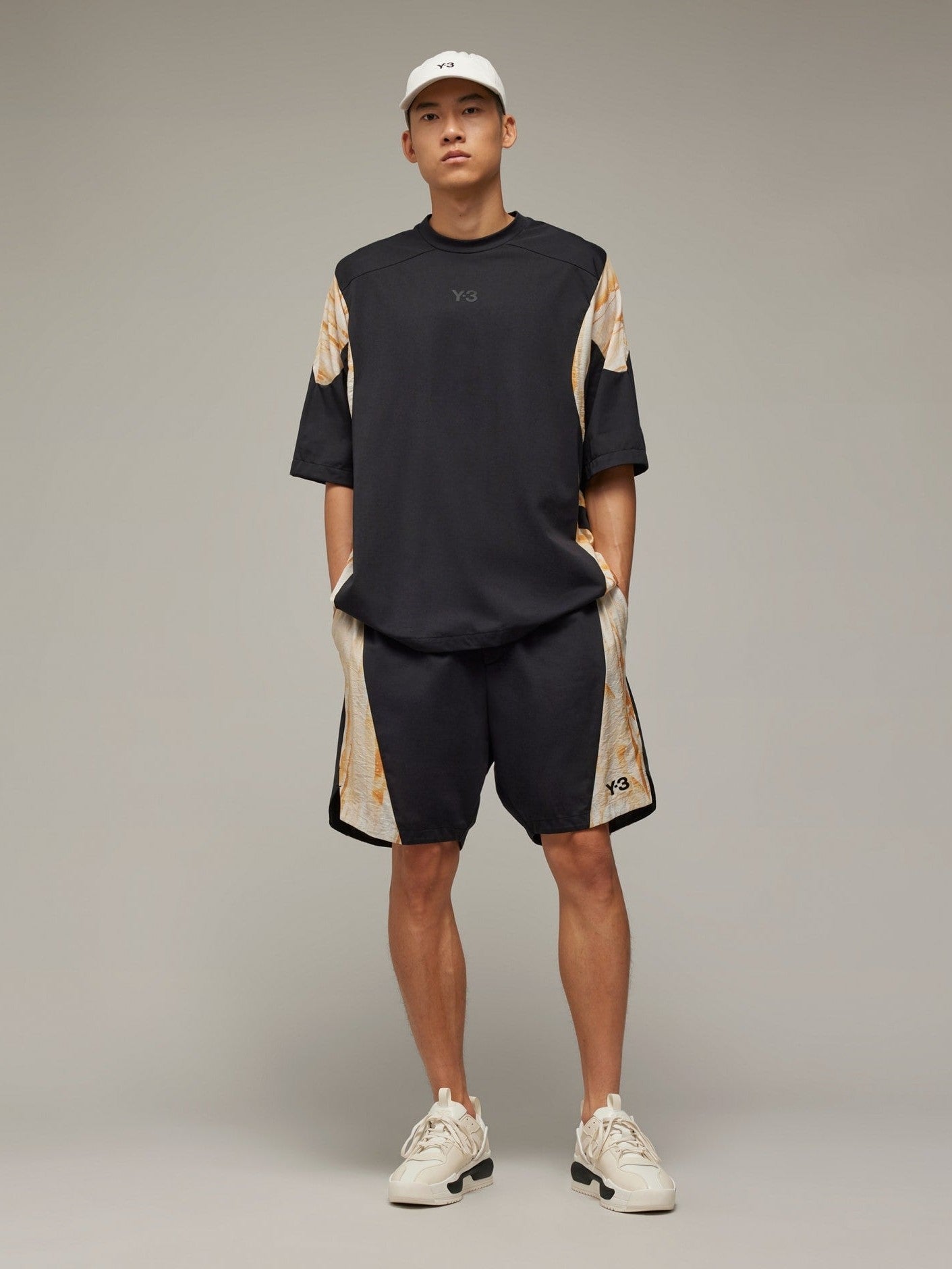 Y-3 rust dye shorts