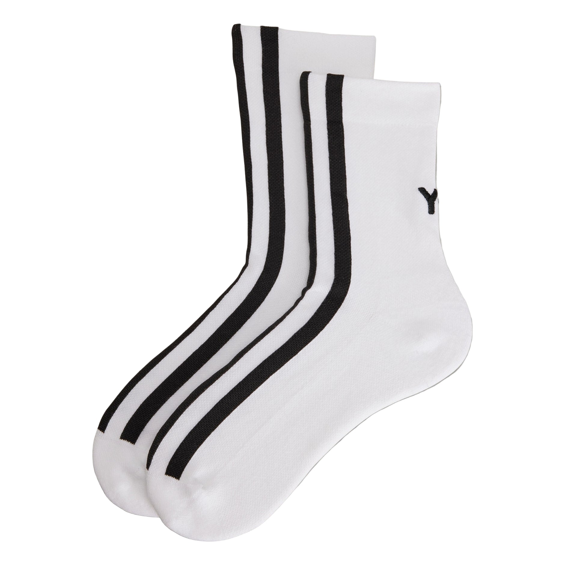 Y-3 STRIPES SOCKS WHITE
