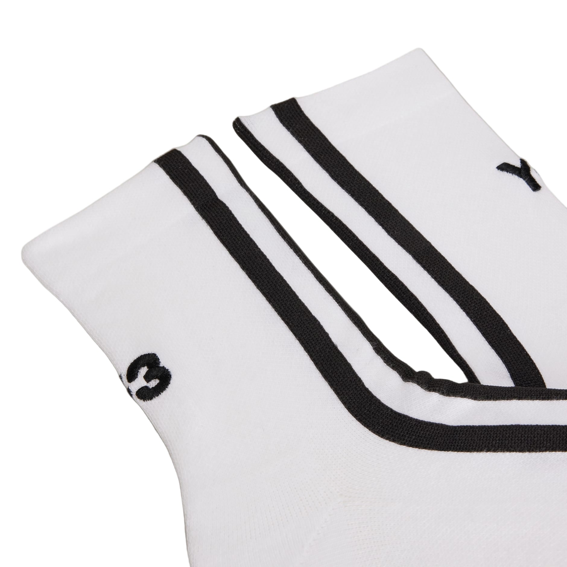 Y-3 STRIPES SOCKS WHITE