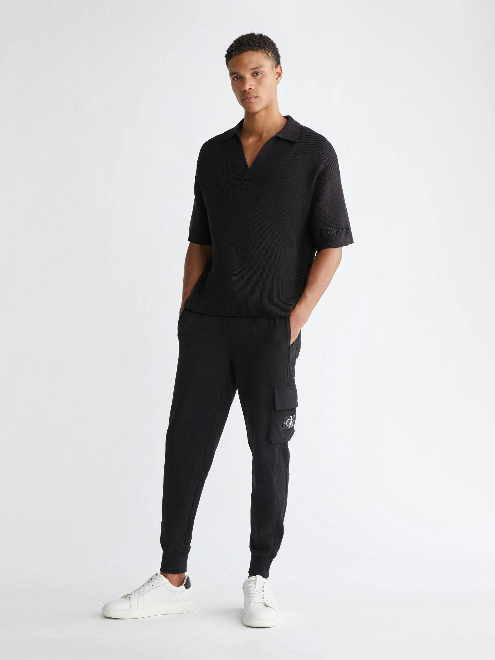 Badge cargo joggers
