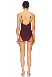 Noa Belted Bustier One-Piece Swimsuit