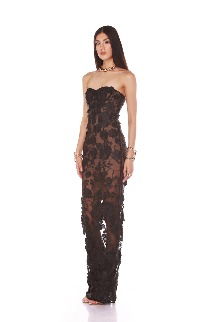 JASMINE BLACK MAXI DRESS