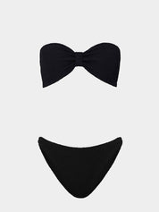 Coverage jean bikini - black