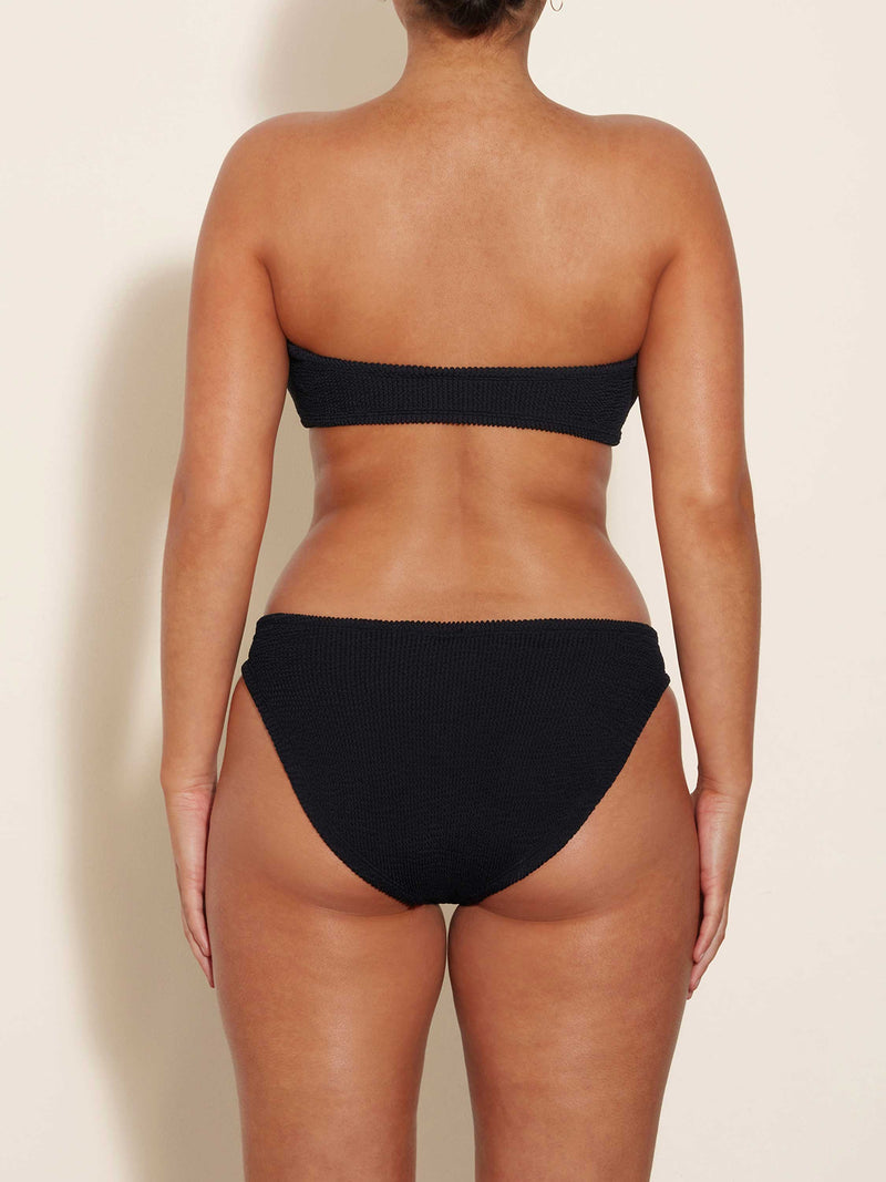 Coverage jean bikini - black