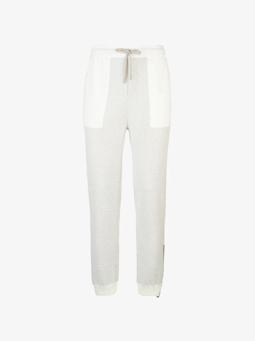 Pima cotton and nylon honeycomb knitted jogger