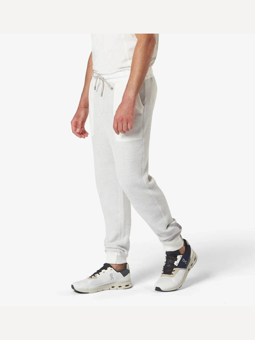 Pima cotton and nylon honeycomb knitted jogger
