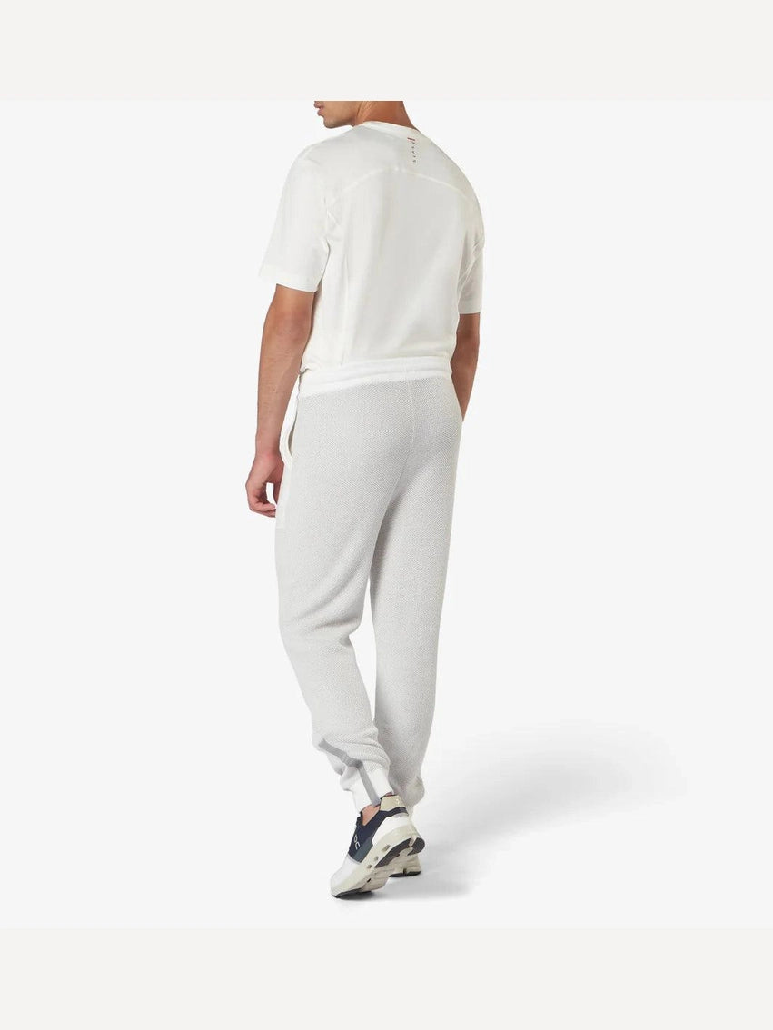 Pima cotton and nylon honeycomb knitted jogger