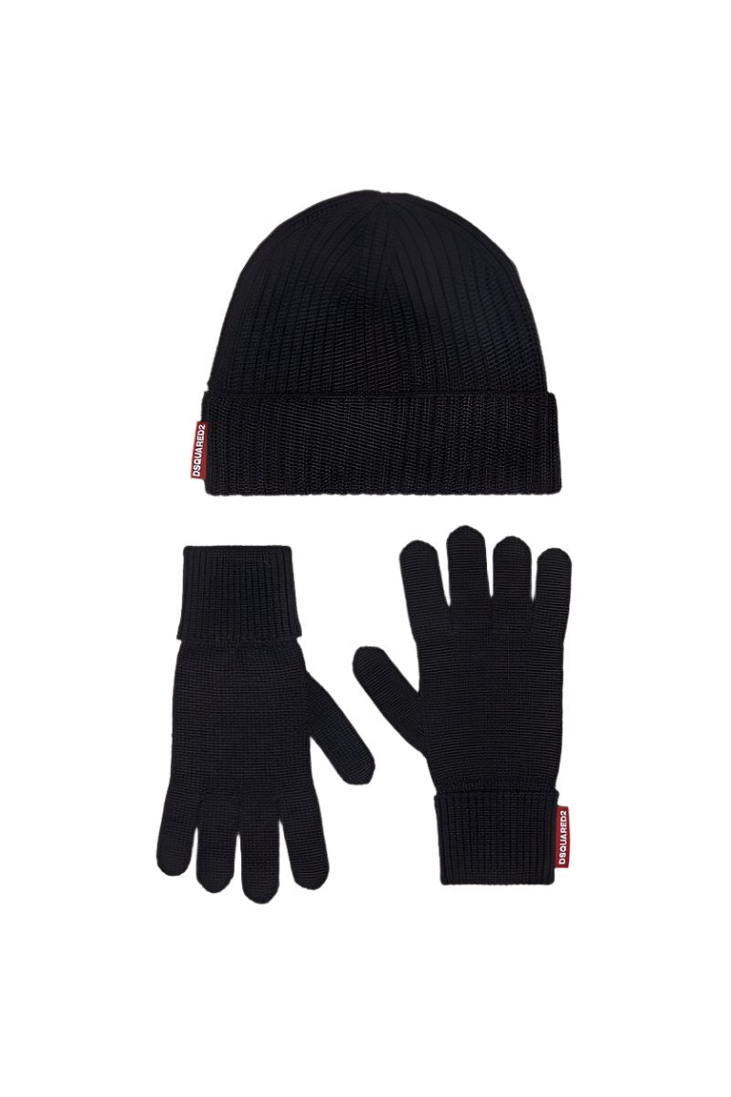 Beanie & Gloves Warmy Knit Set