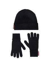 Beanie & gloves warmy knit set