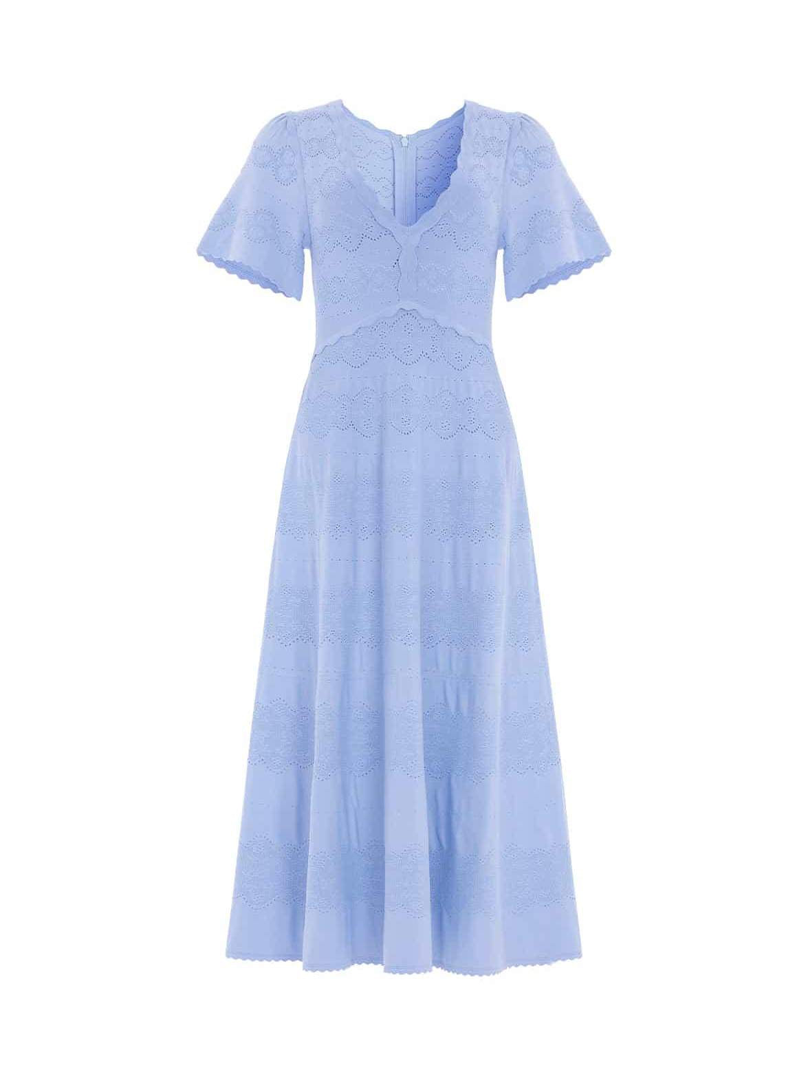 Lace knit gown