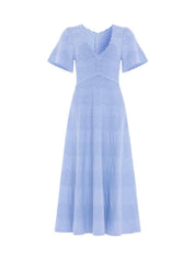 Lace knit gown