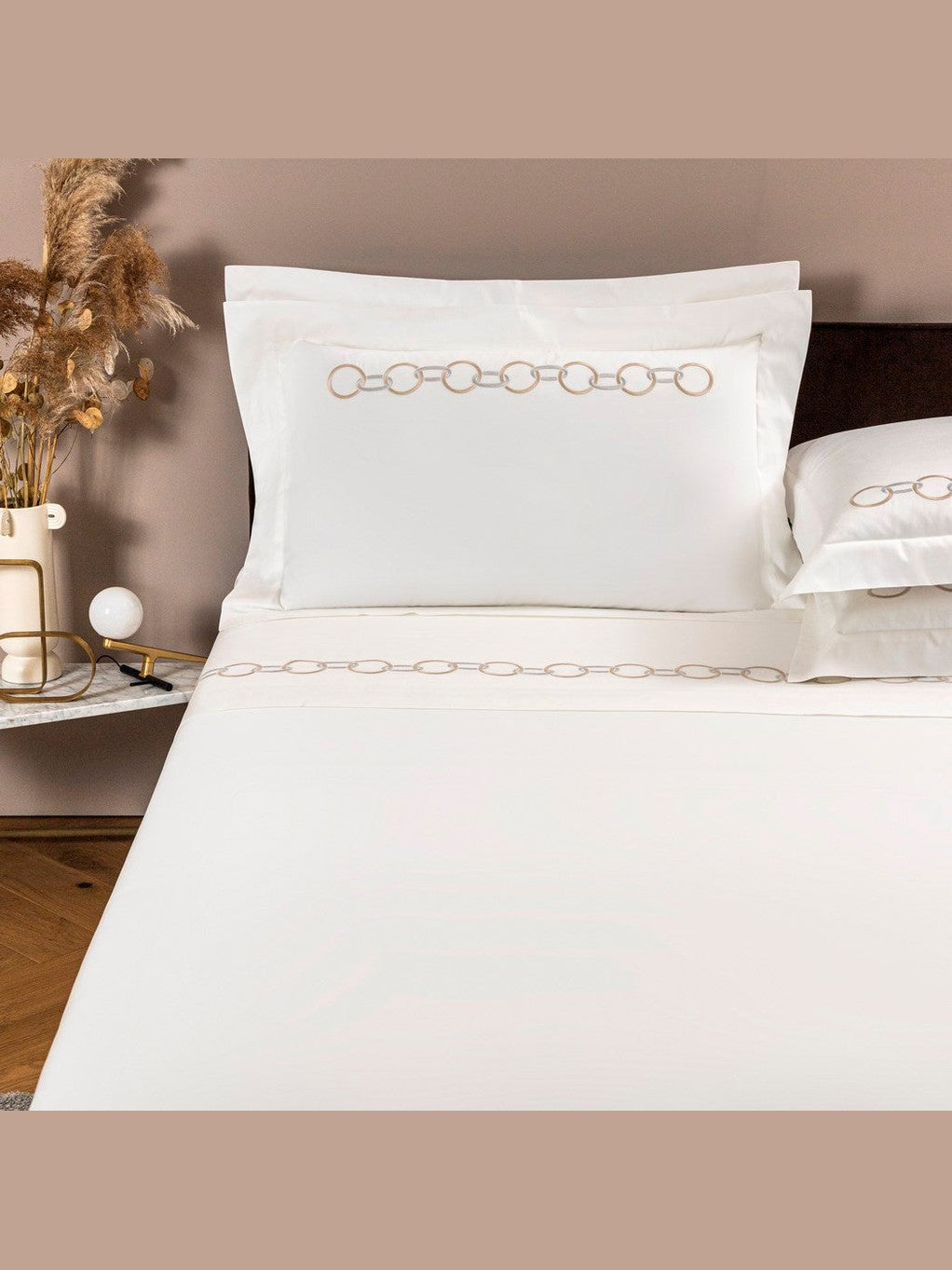 Links embroidery - bedset +2/51x71-20"x28" - bedset