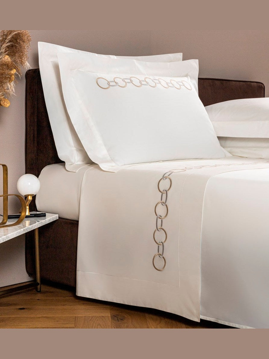 Links embroidery - bedset +2/51x71-20"x28" - bedset
