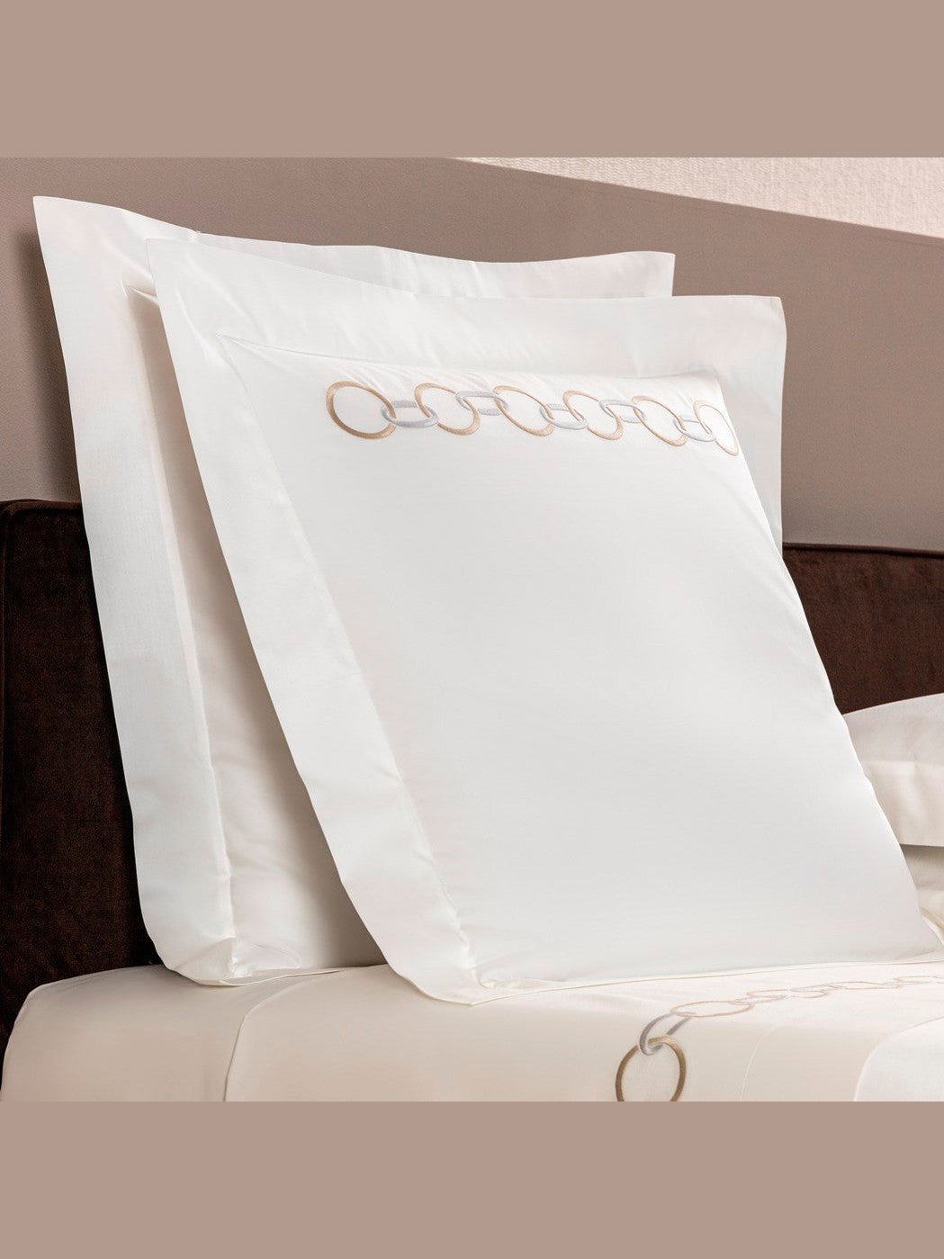 Links embroidery - bedset +2/51x71-20"x28" - bedset