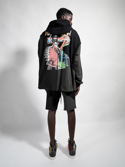 Haculla in concert cut-up knit shorts