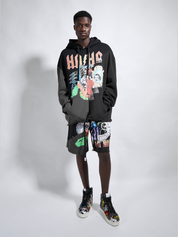 Haculla in concert cut-up knit shorts