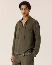 Resort front tie shirt