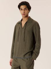Resort front tie shirt