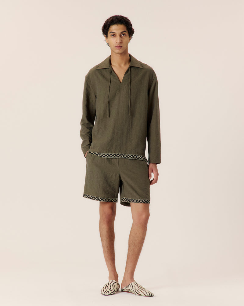 Resort front tie shirt