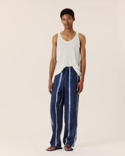 Shibori stripe trouser