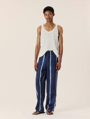 Shibori stripe trouser