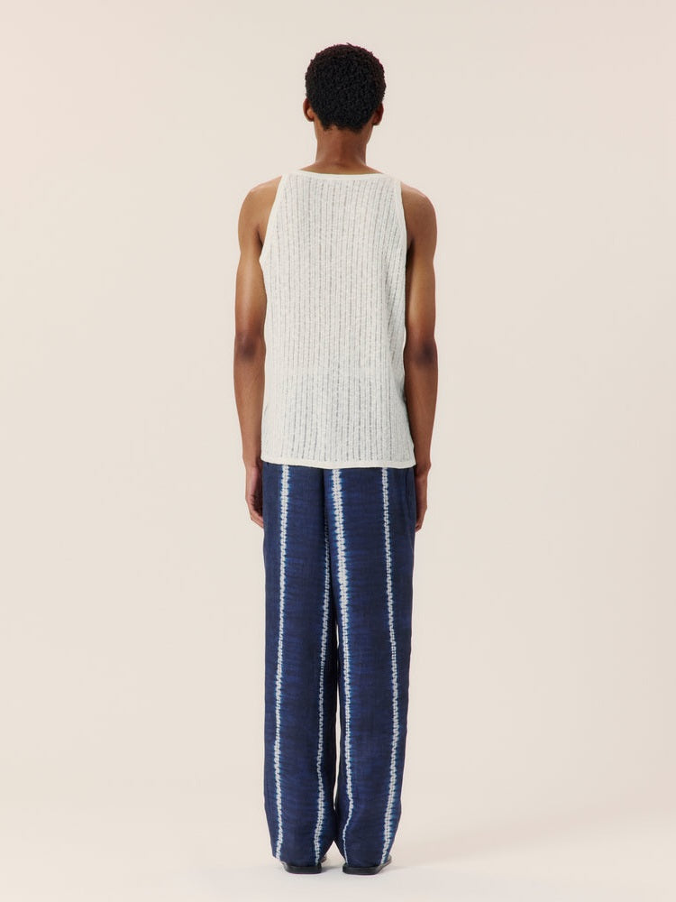 Shibori stripe trouser