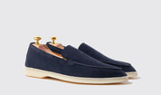 Ludovico blu scamosciato Loafers