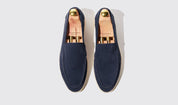 Ludovico blu scamosciato Loafers