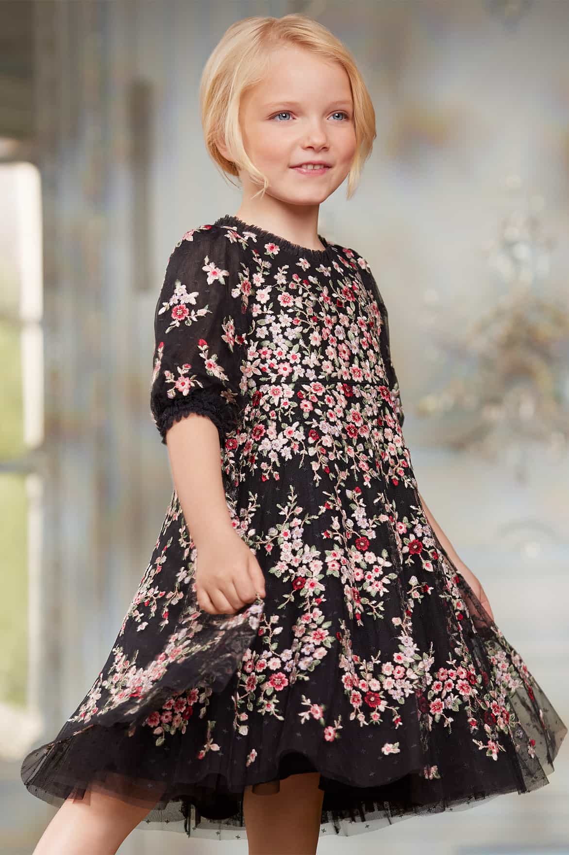 Lunaria Wreath Kids Dress