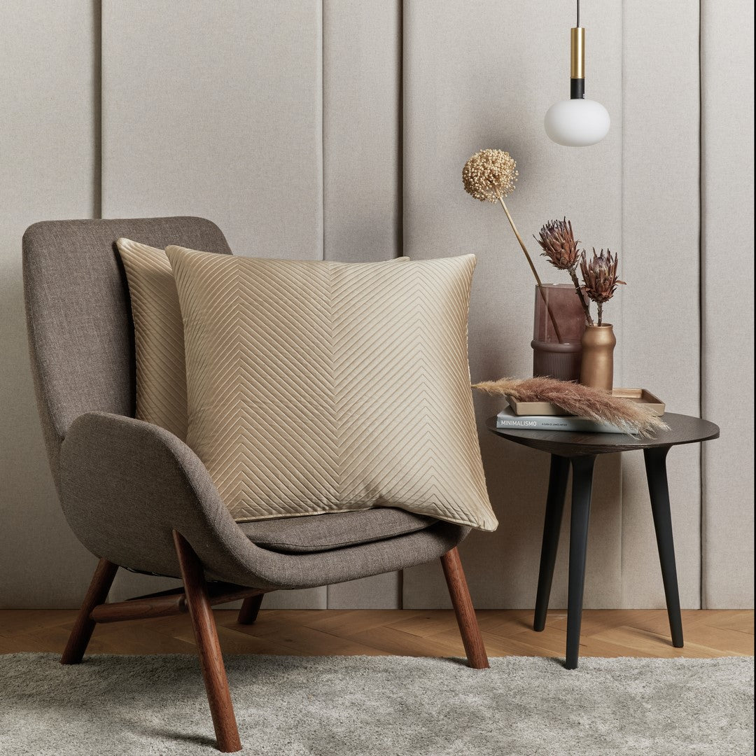 LUX.HERRINGBONE - CUSHION COVER W/ZIP - CUSHION W/ZIP