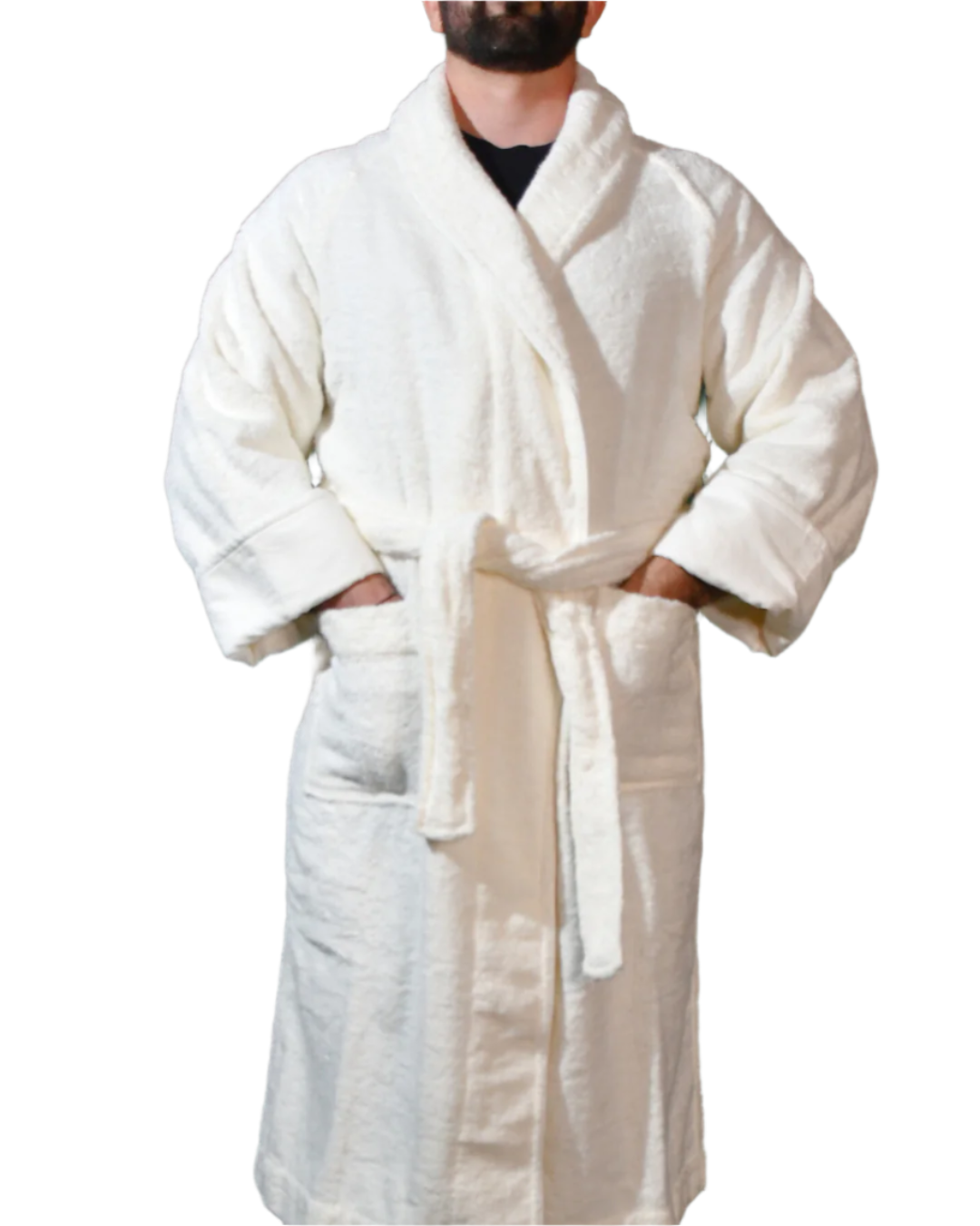 XL - Unisex Knee-Length Belted Bathrobe – Limited Edition Saudi National Day Embroidery