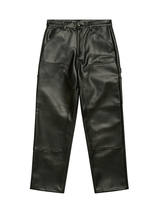 Leather carpenter pant