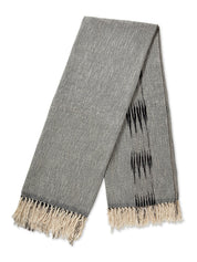 Peshtemal cotton ikat throw blanket
